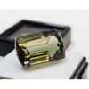 Natural Tourmaline Green Cushion Cut 14-15 Ct Stunning Certified Loose Gemstone