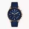 Men's Quartz Leather Three-Hand Watch Stainless Steel Case/Scratch Resistant GlassFS5814
