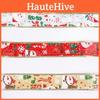 Vibrant 10 Meter Christmas Santa And Snowman Fabric Ribbons For Tree Decoration