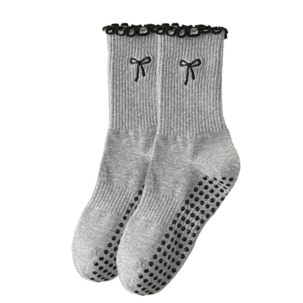 Rutschfeste Pilates-Socken Atmungsaktive Bodensocken Trendige Yoga-Socken für Damen