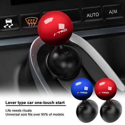 Car Logo Push Start Button Lever Creative Protective Cover For TRD GR Yaris Corolla Avensis Aygo Vitz Vios Yaris Mark-X Mirai