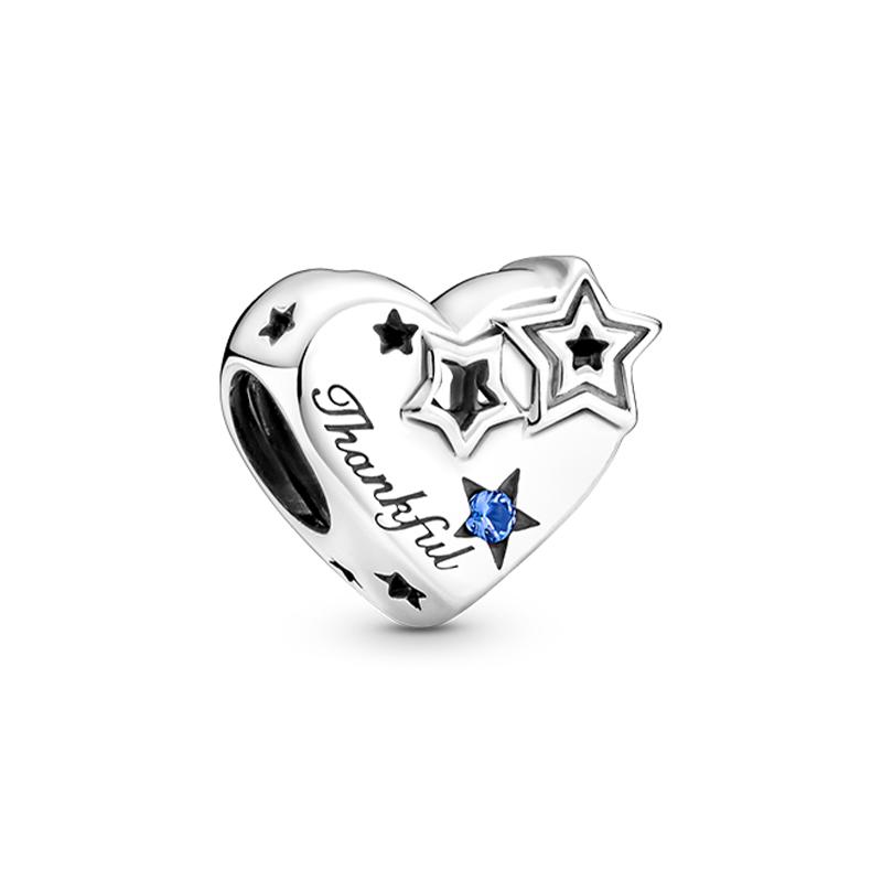 Pandora Stars Shine Gratitude Charm Blue 799527C01