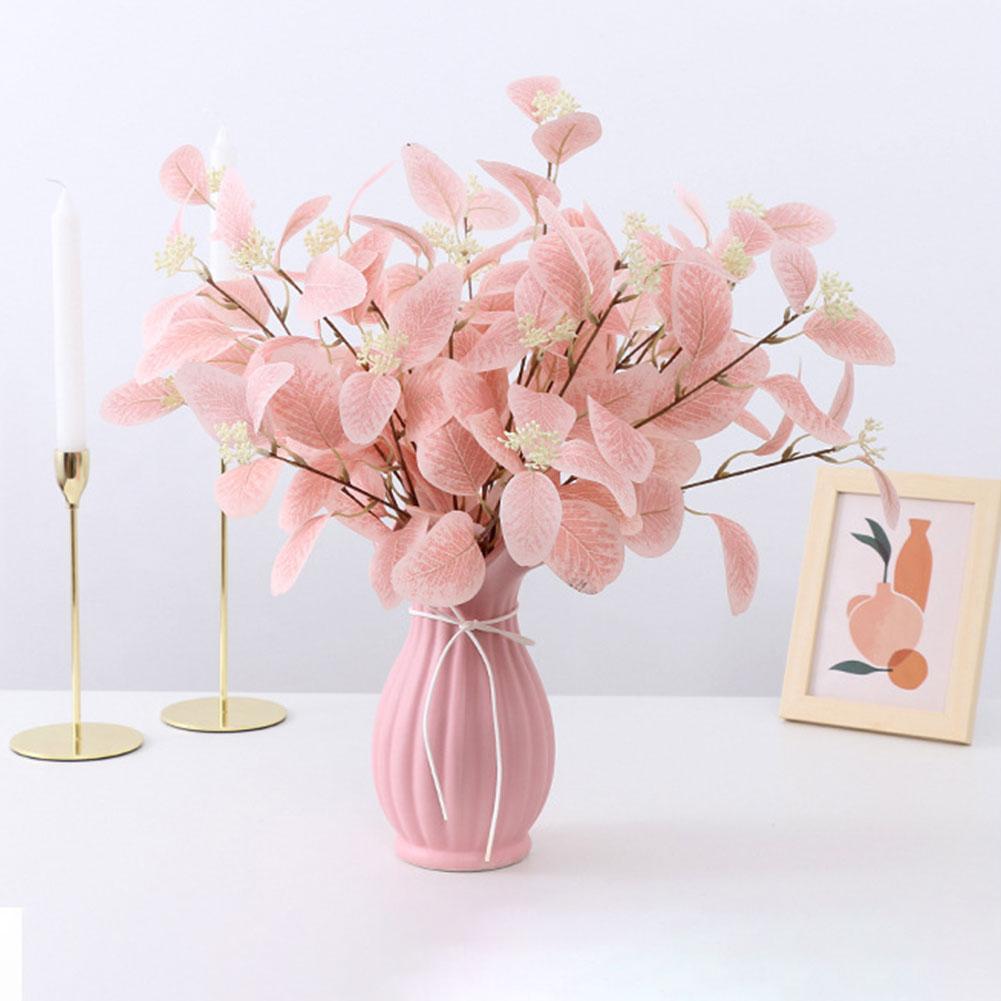 Autumn Artificial Eucalyptus Leaves Artificial Flowers Home Decoration Green Plants Apple Leaves Wedding Decoration False Leaves
