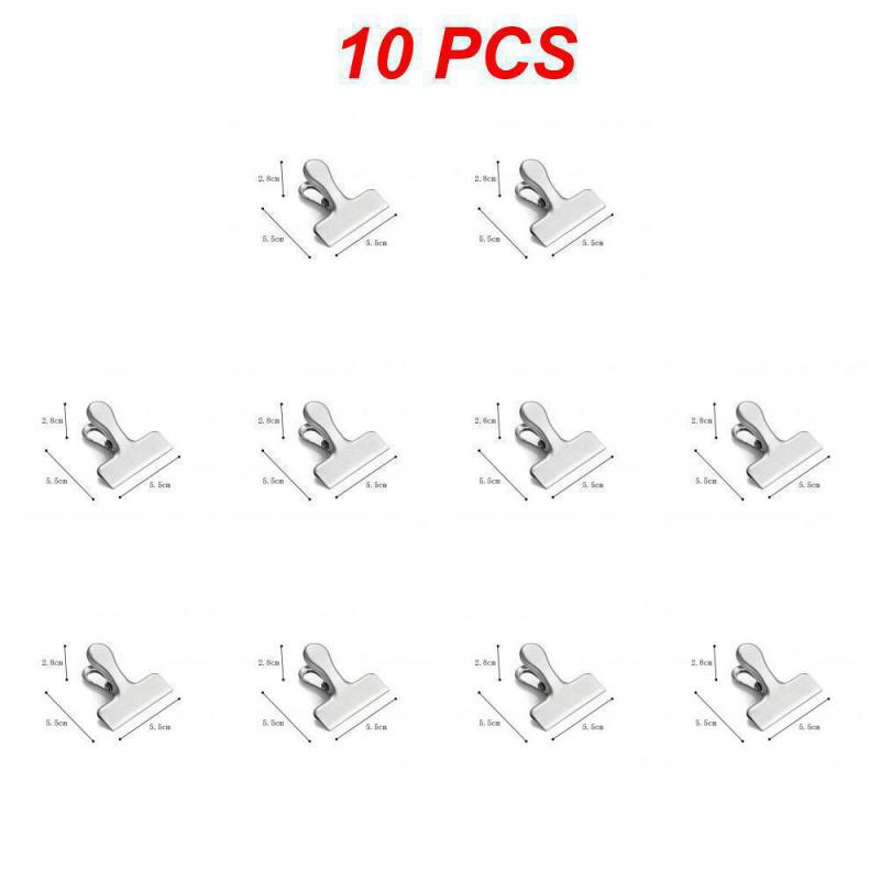 1 ~ 10 STÜCKE Lebensmittel-Clip-Verschlussclip aus Edelstahl, Geldscheinhalter, Multifunktions-Gründer-Verschlussclip, Küchen-Lebensmittel-Verschlussclip-Aufbewahrung