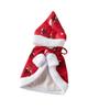 Pet Cape Costume Cats Dogs - Red Hooded Reindeer Horned Styles In S M L