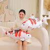 Fisch-Plüschkissen, Simulation Koi-Fisch-Puppe, Plüschtiere, Ornament, Sofakissen, weiches Stofftier, glücklicher Fisch, Plüschtier, schlafendes Begleitkissen