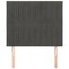 Maison Exclusive - Tête de lit Gris foncé 100x5x118/128 cm Velours
