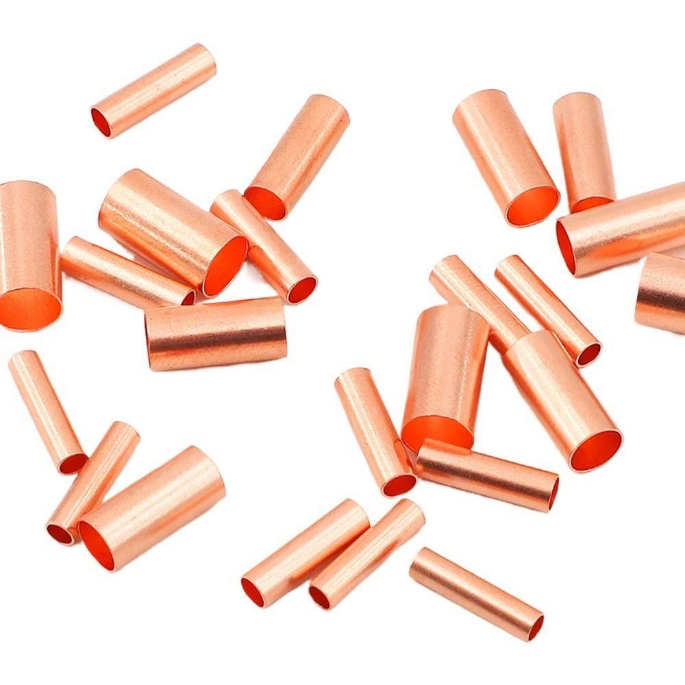 100Pcs Hole Passing GT Copper Terminal Connecting Tube GT Sleeve Tube  Terminal Block