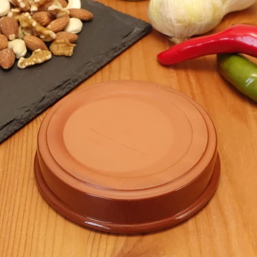 Spanish Graupera Terracotta Ceramic Cazuela Ajillo Pot, 10cm, Set of 4 (sgr-0110br_4)