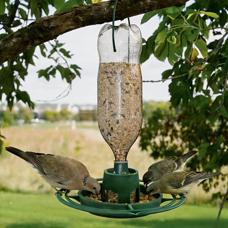 

Outdoor Hanging Bird Feeder with Plastic Hook for Wild Birds