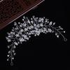 Elegant Rhinestone Bride Headdress Sparkling Handmade Photography Headband Flower French Style Wedding Wreath Hair Jewelry