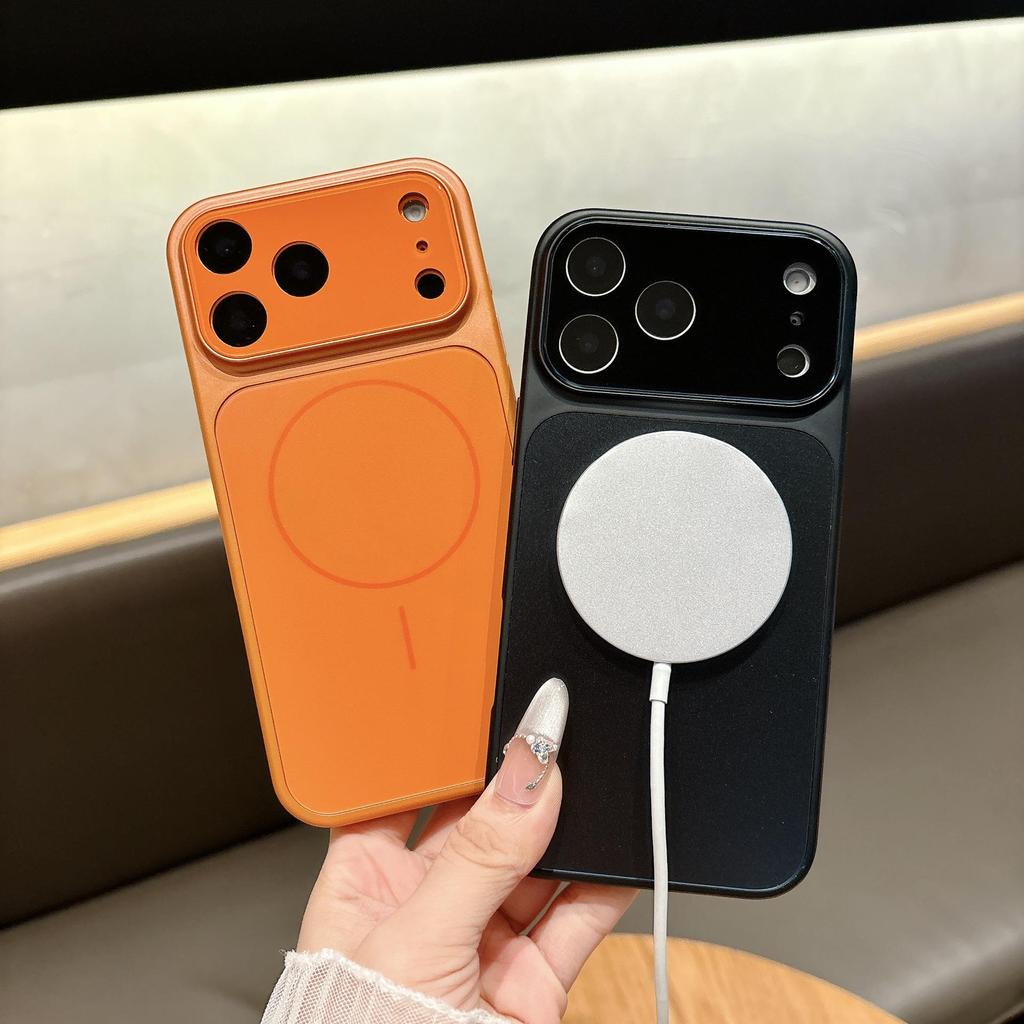 Custodia Magnetica per iPhone 17 Compatibile Transfrontaliera con Sensazione al Tatto di Pelle Opaca, Copertura Completa, Protezione Anti-Caduta per Apple 16 Pro Max