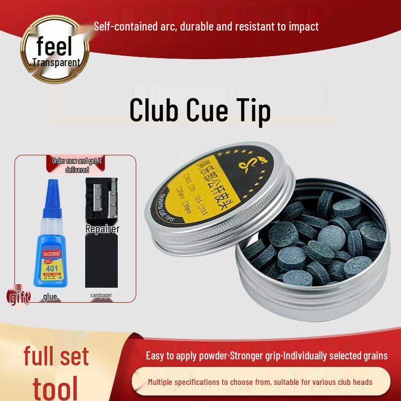 

Jundingying Gusitsi Cobra Billiard Cue Leather Tips