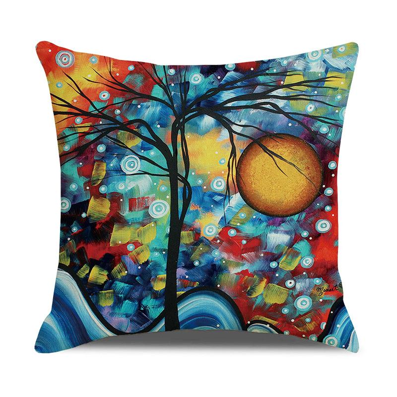 Printed Pillowcases, Linen Pillows, Sofa Pillows, Home Decoration Pillows