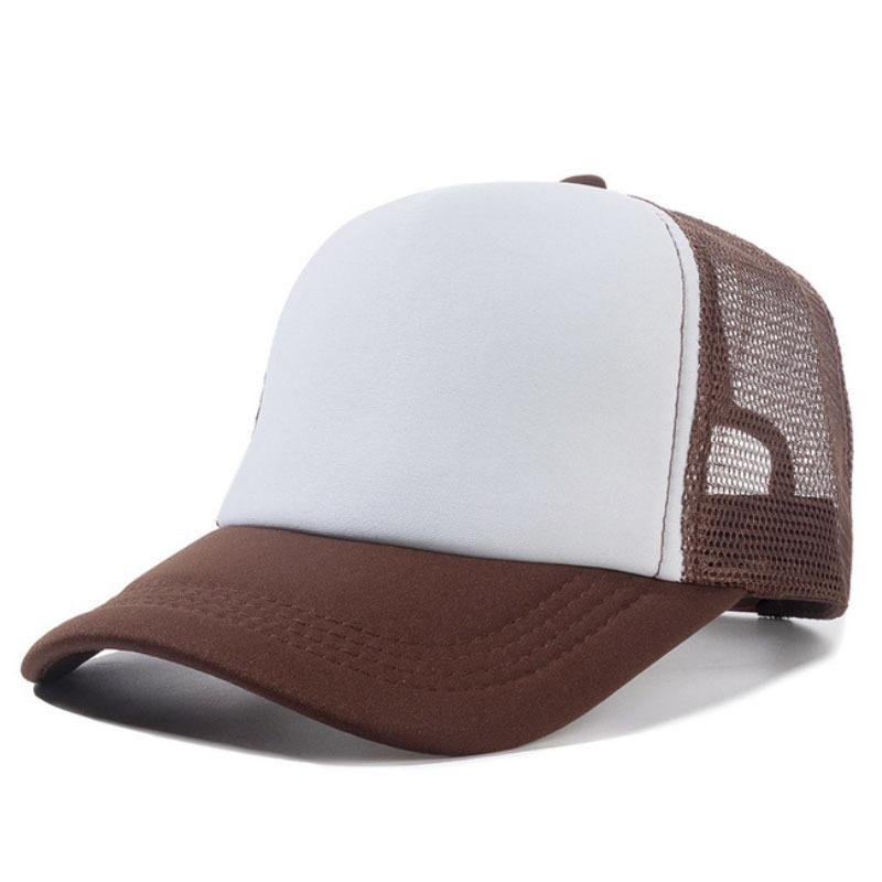 Fashion Men Baseball Cap Blank Mesh Camouflage Solid Color Hip Hop Hat Outdoor Sports Unisex Summer Hat Trucker Caps Unisex