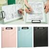 Foldable A4 Vertical Clip Board Dual Purpose Document Pad Acrylic Writing Pad  Office Supplies