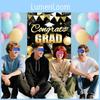 Gold Graduation Black Party Blindfold Game Poster Set Decor With Stickers