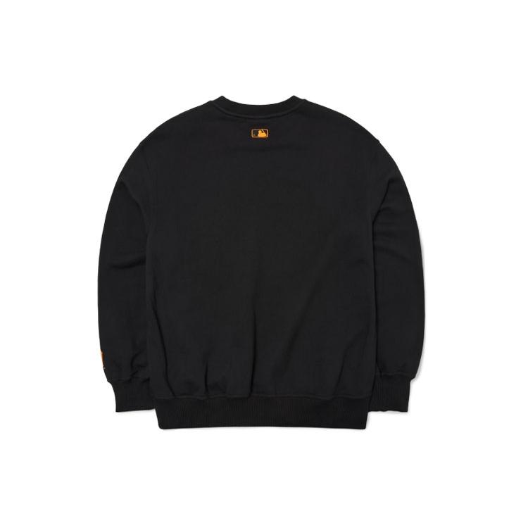 MLB Detroit Tigers Sweatshirts Unisex Black Crew Neck Moderate Regular 3AMTD0121-46BKS
