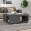 Day and Night - Day and Night Solid Gray Pine Wood Coffee Table 100x101x40.5 Cm