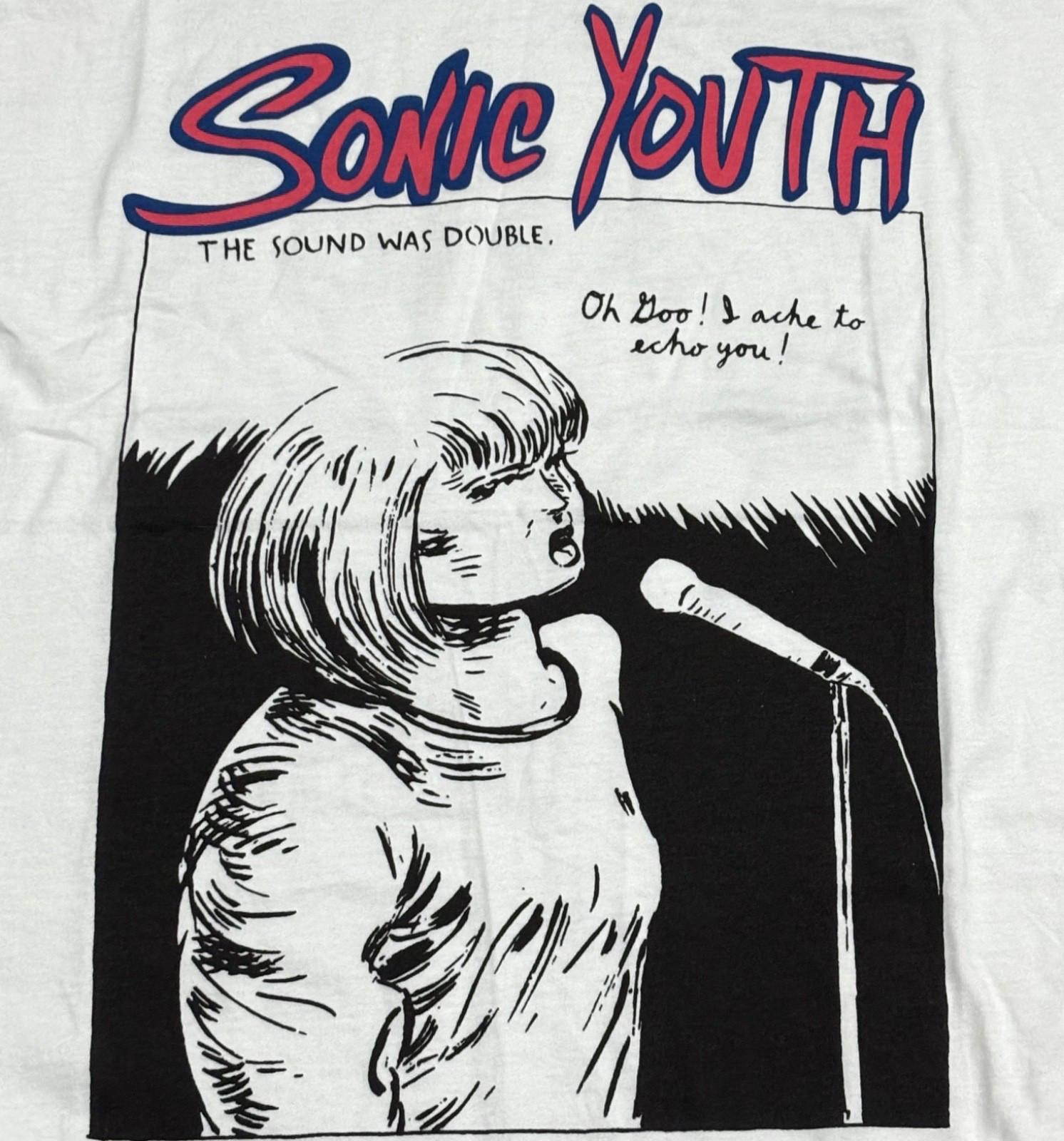 VTG SONIC YOUTH The Goo Concert Album Promo 90s Tour Band Sz.L T-Shirt REPRINT XXXL