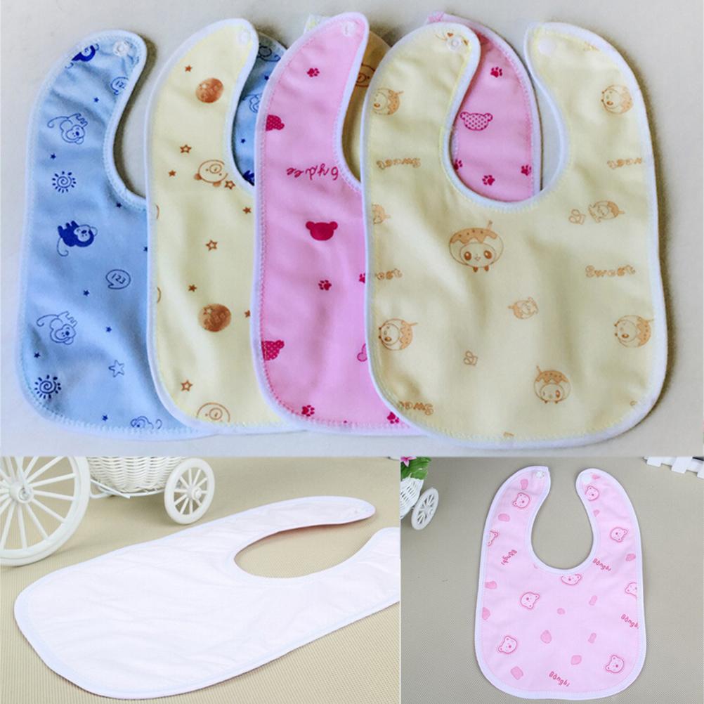 Neugeborenen Kleinkind Infant Baby Junge Mädchen Lätzchen Wasserdicht Speichel Cartoon Handtuch