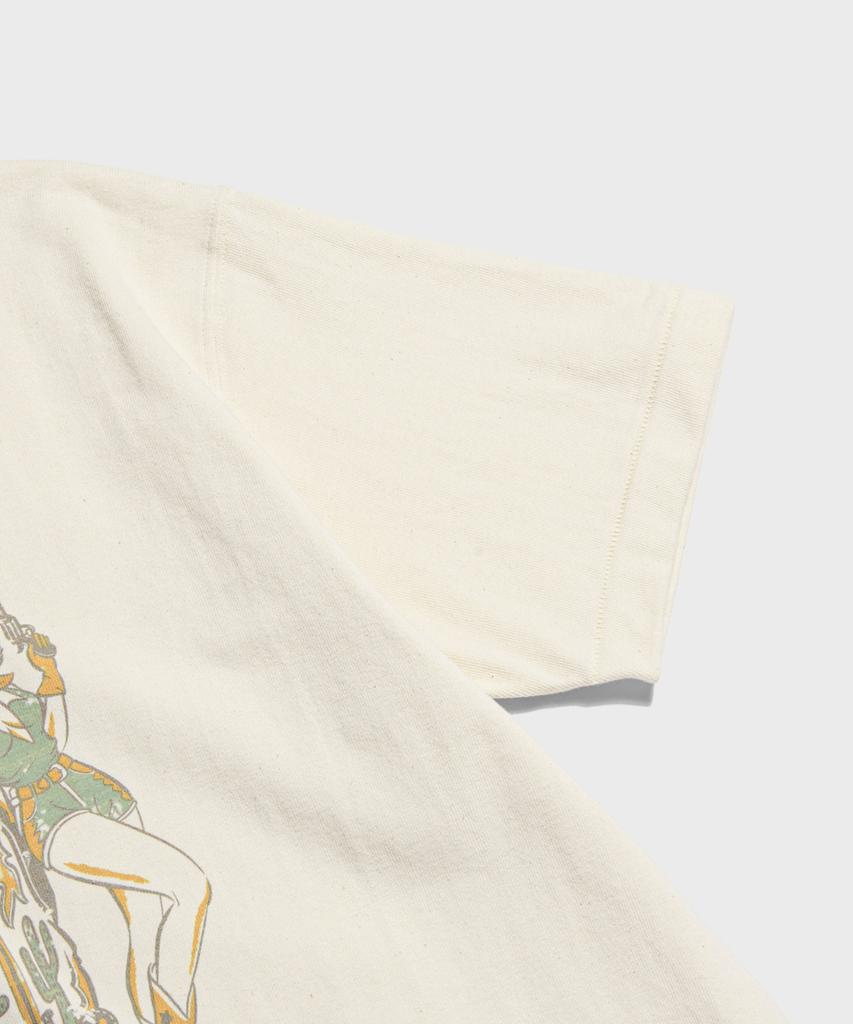 Beulonseun Western Boot Loopwheeled Graphic Tee Apricot