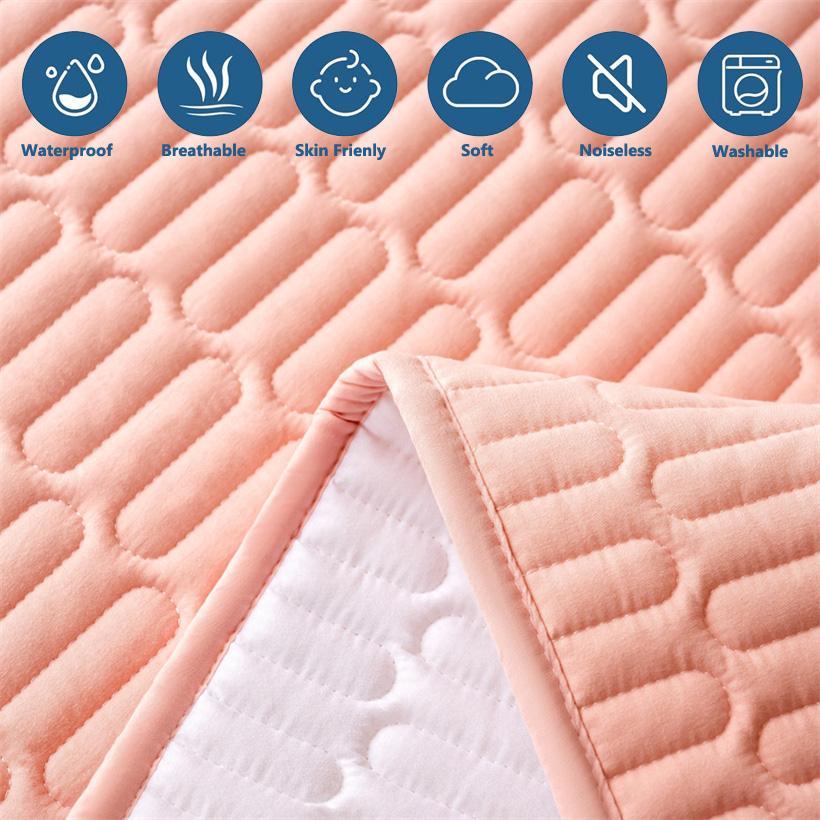 Wasserdichter, gesteppter Matratzenschoner, dicker, atmungsaktiver Matratzentopper für Einzel-, Doppel-, Queen- und King-Size-Betten für Paare