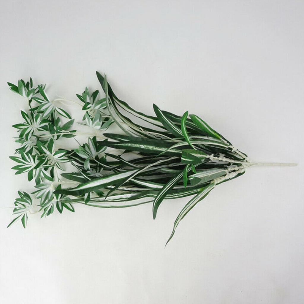 Artificial Silk Fake Chlorophytum Orchid Spider Plant Grass Home,Garden Decor.
