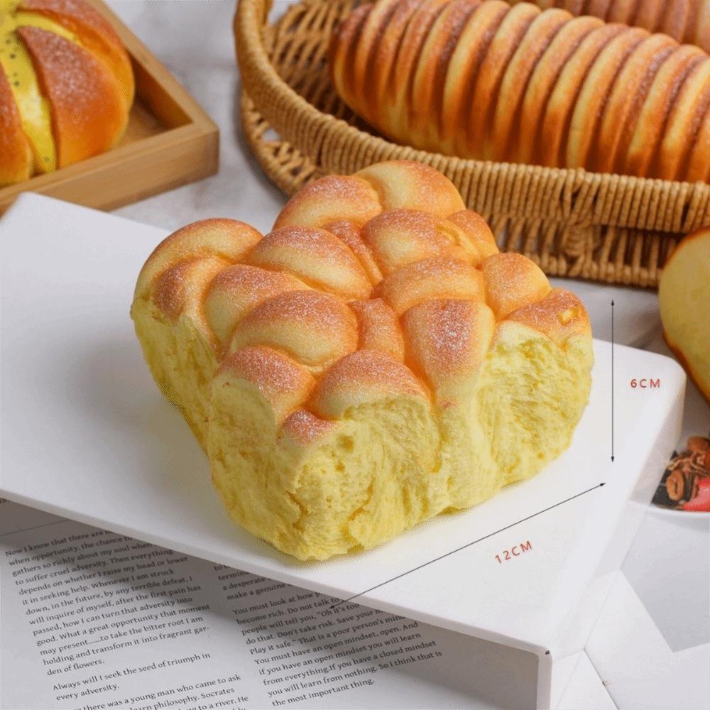 Creative Artificial Bread Stress Relief Model Toast Shape Photo Props Squeeze Slow Rebound Party Gift