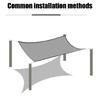 Thick Black Shade Cloth Reinforced Corner Shade Cloth Sun Blockage 2x6 Meters Sunshade For Plant Shelter Needs
