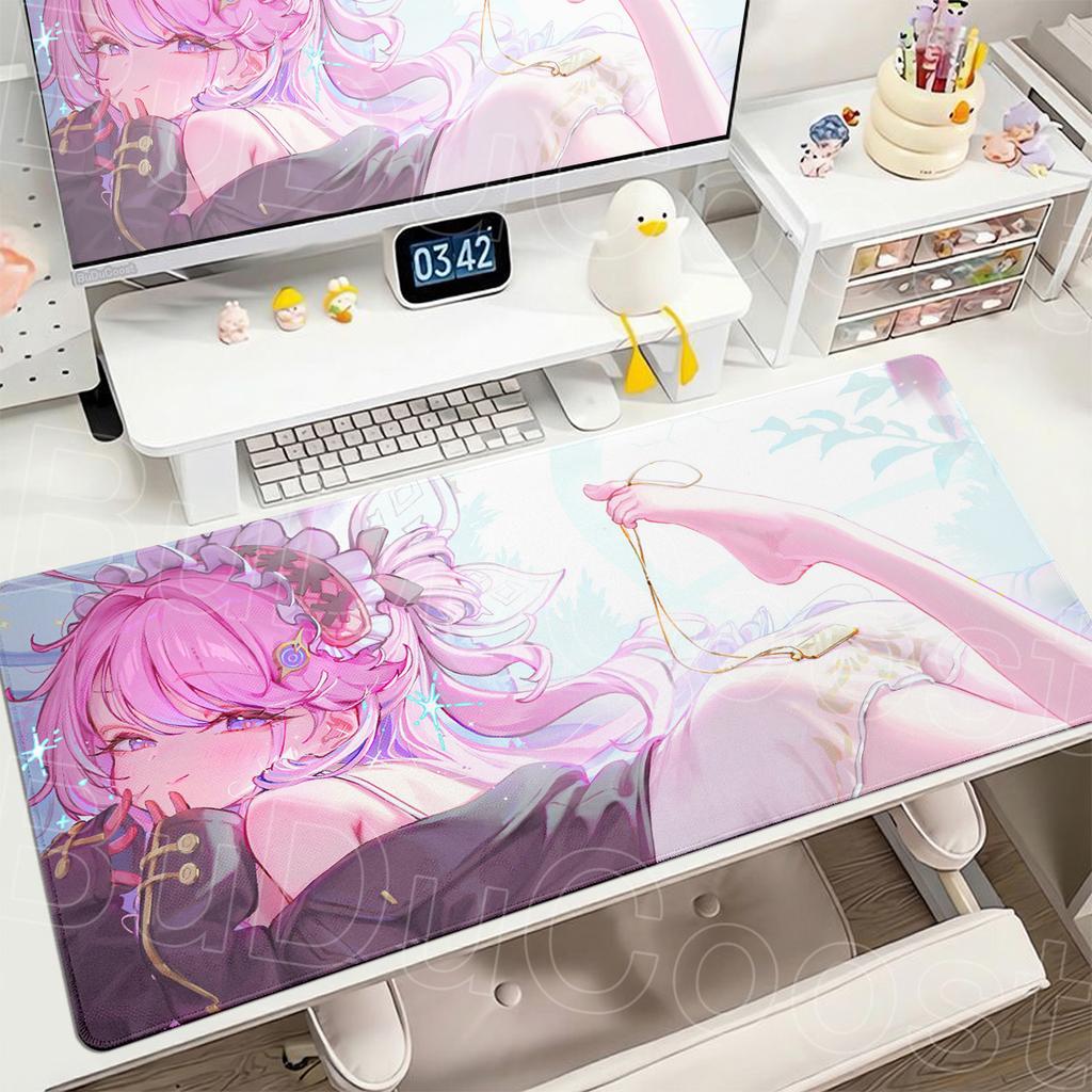 Denia Cute Gaming Wuthering Waves Mousepad 400x900mm Non-slip Rubber Keyboard Mat HD Printing Anime Girls Office Extend Desk Pad