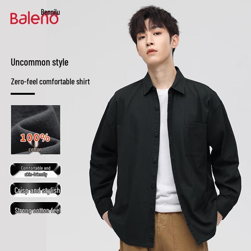 Baleno Men s Long Sleeve Casual Shirt L