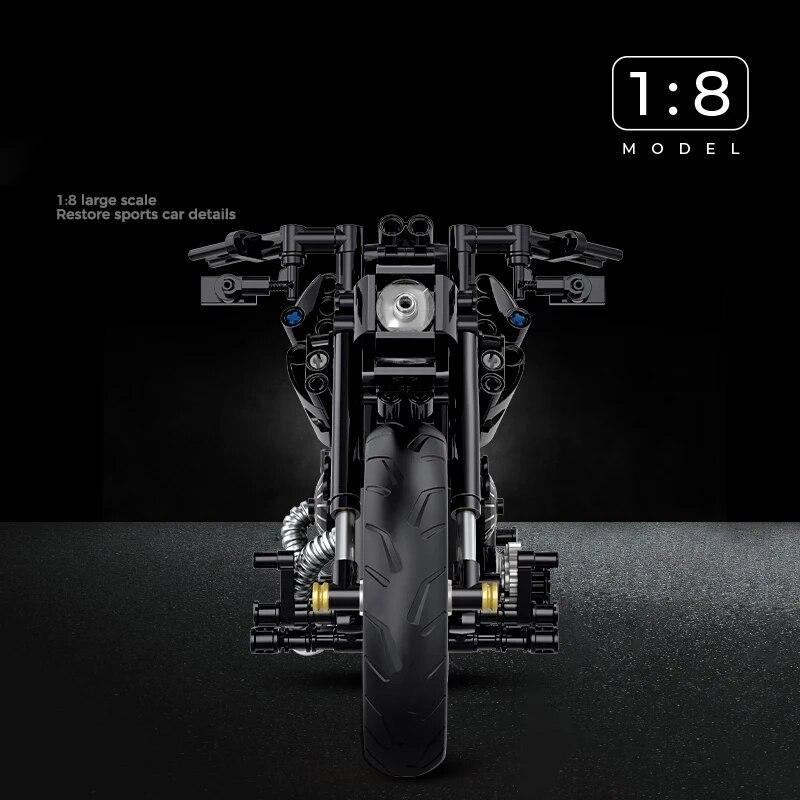 586 ks Klasická motorka Stavebnice Bloky Moto Silnice Závodník Cihly Vánoční Dárky Hračky pro děti Chlapci Děti Dospělý Technické