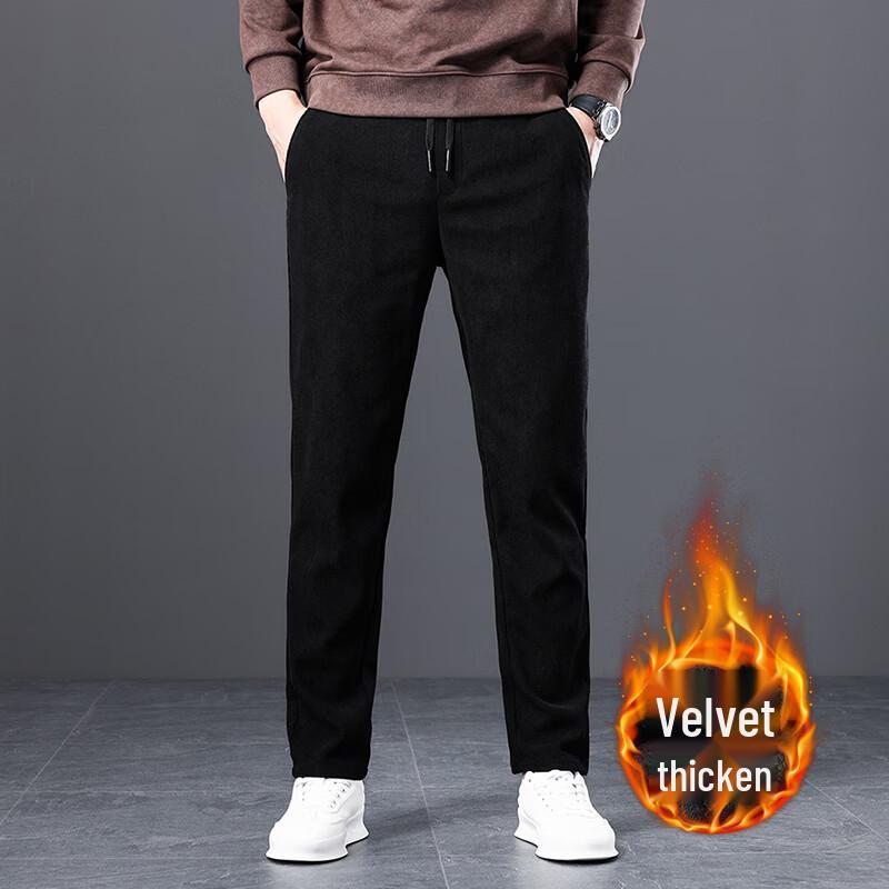 Men's Corduroy Business Casual Straight-Leg Trousers