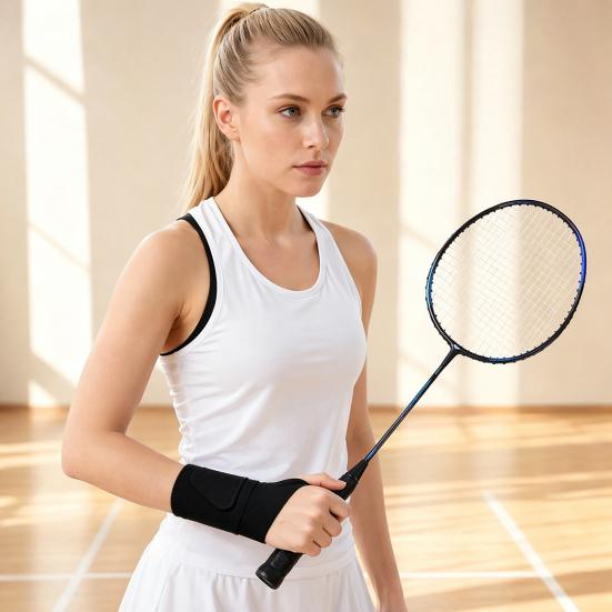 Sports Wrist Brace with Thumb Loop, Men Women Breathable Wrist Support Wrap, Wrist Compression Sleeve for Carpal Tunnel Arthritis Tendinitis Pain