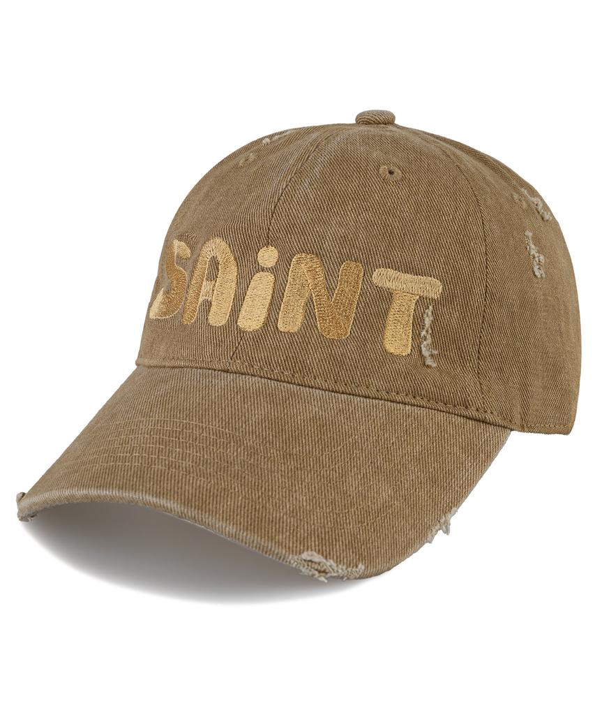 Wig Saint Damaged Pigment Ball Cap - Beige