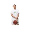 Li-Ning Buchstabenaufdruck Locker Kurzarm T-Shirt Unisex Oberteile Weiß AHST339-2
