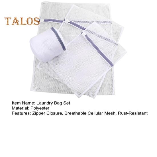 4 ks/sada sada síťovaných sáčků na prádlo sada nerezových zipů zavírání voštinový organizér sáčků na prádlo praní a sušení sáčky na prádlo