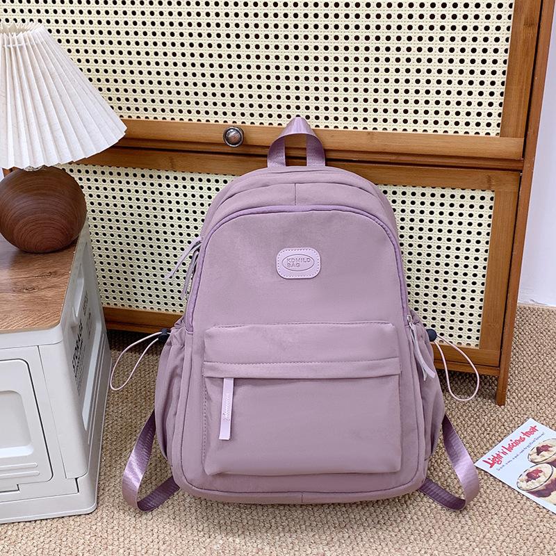 Japanese casual schoolbag female college student simple versatile computer travel backpack lightweight large capacity high school backpack