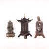 1 Piece Indoor Aromatherapy Home Ornament Square Vertical Incense Burner Small Xiangyun Alloy Incense Holder