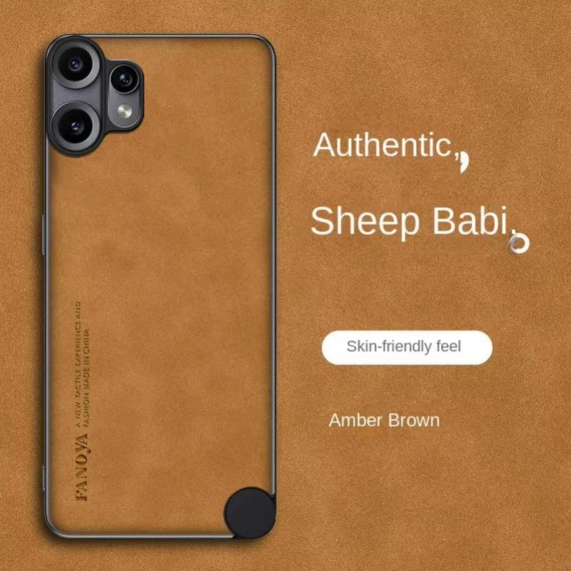 

Чехол For Nothing CMF Phone 2 Pro Sheepskin Matte Hard Back Case для CMF Phone2pro 3A Camera Protection Противоударный мягкий чехол-рамка Nothing CMF Phone 2 Pro жёлтый