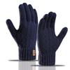 1Pair Warm Gloves Autumn Winter Gloves For Men Cold-Proof Warm Gloves Cycling Full Finger Touch Screen Gloves Gifts