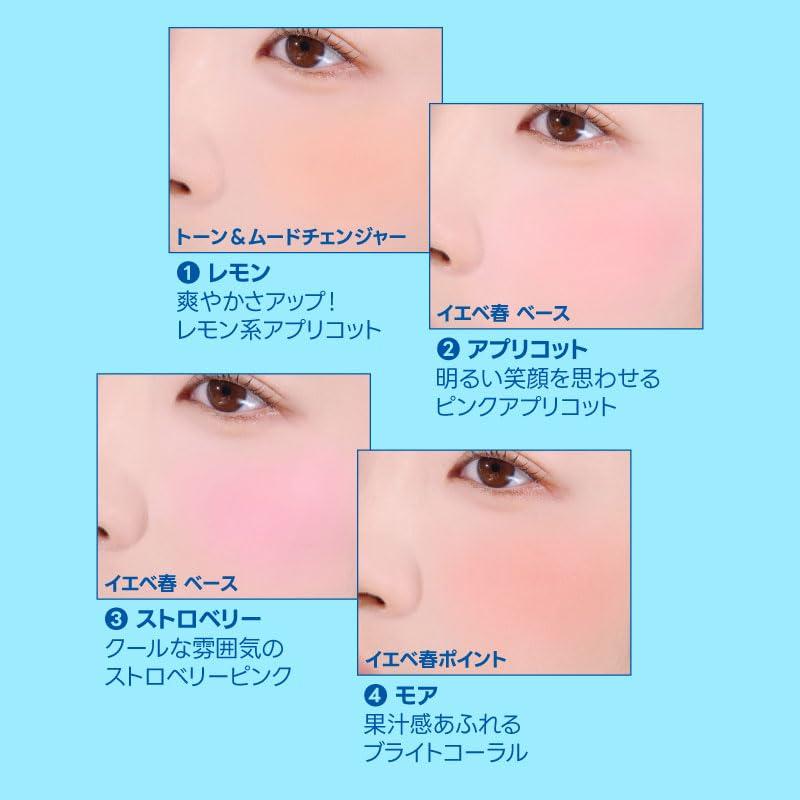Fwee Pocket Cheek Palette CP02 Strawberry Lemon (4 Colors) &