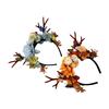 Elk horn christmas flower headband, fairy amusement park photo flower headband cute headgear wreath