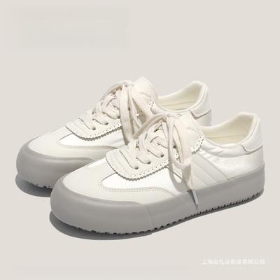 Damenschuhe neuer Herbst weichsohlige vielseitige Mädchen kleine weiße Board-Schuhe flache Schuhe Board-Schuhe Damen flach lässig