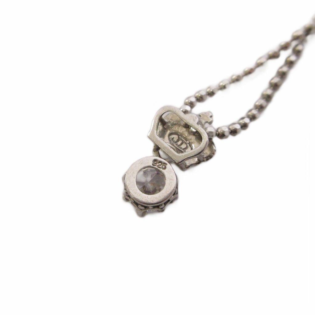 Used Justin Davis Justin Davis Necklace Pendant Crown Crown Chain 925 Silver /AN34