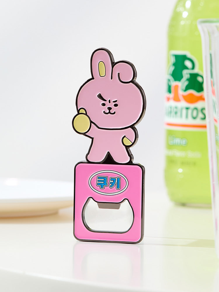 Official BT21 Korea-Exclusive Magnet Bottle Opener – 7 Characters (TATA, RJ, CHIMMY, COOKY, MANG, SHOOKY, KOYA)