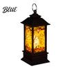 Flexible Placement Lamp Halloween Night Light Vintage Battery Operated LED Lantern Simulated Flickering Flame Warm Glow Light Lantern for Party Home