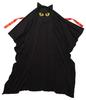 Clearstone Cosplay Halloween Teru Teru Cat Black 2-Way Poncho, Unisex,
