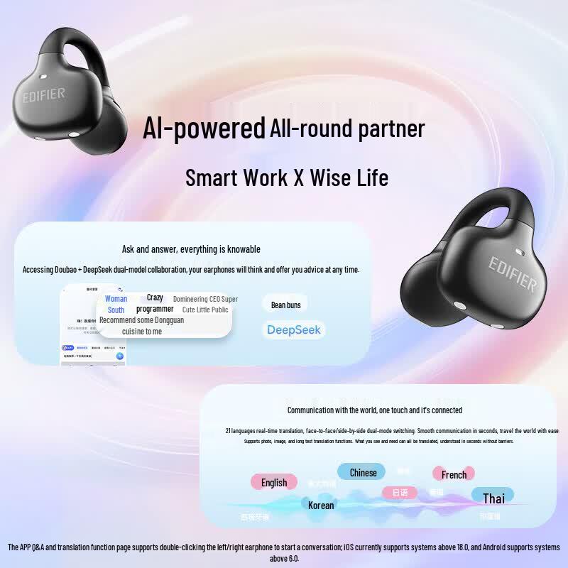 Edifier X-Clip Open-Ear Wireless Earbuds
